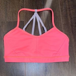 Coral lululemon bra